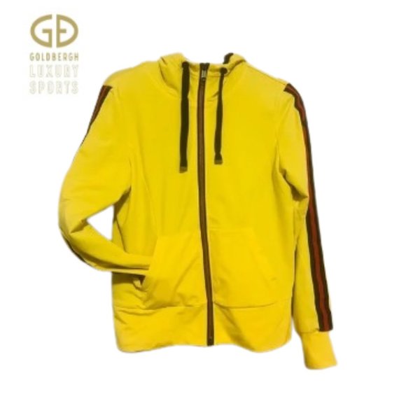 GOLDBERGH Yellow  Full Zip Hooded Cardigan Sweat Jacket- Size XL - Picture 1 of 13